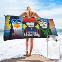 Incredibox Music Video Game Beach Towel Soft Microfiber Quick Dry Absorbent Quick Towels For Bath W30*H60(CM) black