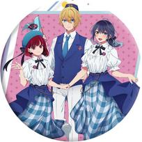 Oshi no Ko Season 2 Tin Badge: Hoshino Ai & Ruby Mirror Keychain