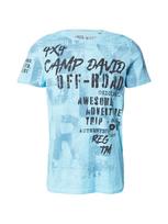 CAMP DAVID Marškinėliai mėlyna dūmų spalva / azuro spalva / dangaus žydra