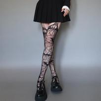 New  Halloween Women Harajuku Cosplay Stockings  Tights Women Sexy Temptation Tights Stockings Punk Fishnet Pantyhose One Size gray