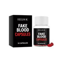 Fake Blood Capsules Portable SFX Halloween Props 1pc black