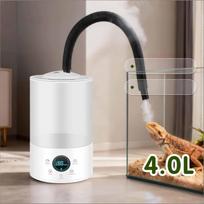 Reptile Humidifier Terrarium Fogger LED Humidity Display for Frog Amphibians Single Hose Single Hose white