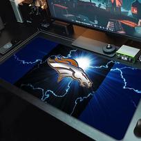 Denver Broncos Mouse Pad Large Gaming Table Cushion Nonslip Laptop Tablet Big Mousepad Xxl Mat Mini Pc Playmat With Lock Edge 30cmx60cm(11.8x23.6inch)