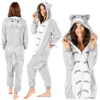Onesie Kigurumi Onesie Eeyore Pajamas Donkey Sizes Warm Plush Tracksuit Unisex gray