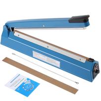Manual Impulse Heat Sealer 16 Inch, Plastic Bag Sealer for PE PP Mylar Polyethylene Paper Bags, Simple Handheld Packaging Machine for Home Restaurant gray