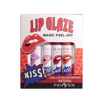 6 Colors Tattoo Magic Lip Stain Lip Tint Long Lasting Waterproof Lipstick Sets for Women Peel Off Colored Matte Sexy red