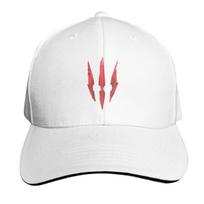 Witcher 3 Logo Baseball Cap Summer Beach Travel Streetwear Hip Hop Trendy Vintage Retro Embroidered white