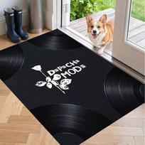 Soft Floor Carpet Depeche Mode Pattern Area Rug Decorative Mat For Home Room Decoration 40cmx60cm white