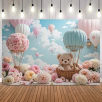 Newborn Baby Shower Backdrops for Photography Boy Girl 1st Birthday Soft Clouds Balloon Party Decor Background Kids Photo Prop18 59×39inch/150*100cm gray