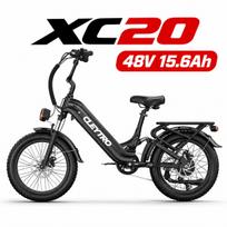 CLEYTRO XC20 Elektrinis dviratis suaugusiems 48V 15.6Ah baterija 100KM ilgas nuotolis 7 pavarų Dvigubas diskinis stabdys E-Miesto dviratis XC20-B-48V15.6Ah-dd2