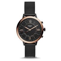Fossil Moteriškas išmanusis laikrodis Q Jacqueline Juodas ciferblatas Nerūdijančio plieno 36 mm FTW5030 juoda