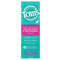 Toothpaste, Tom' Of Maine, Antiplaque Whitening, Fluoride-Free, Fennel, 127 S