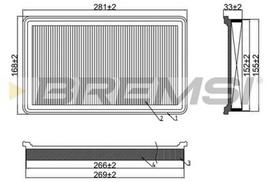 BREMSI FA1679 Oro filtras