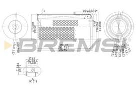 BREMSI FA1669 Oro filtras