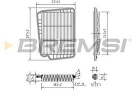 BREMSI FA1621 Oro filtras