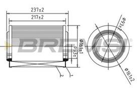BREMSI FA1612 Oro filtras