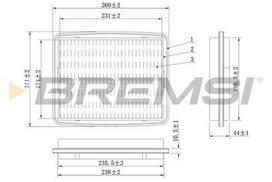 BREMSI FA1602 Oro filtras