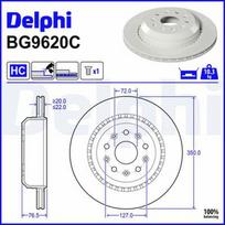 DELPHI BG9620C Stabdžių diskas