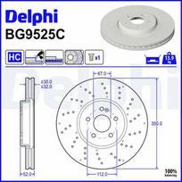 DELPHI BG9525C Stabdžių diskas