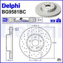 DELPHI BG9581BC Stabdžių diskas