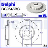 DELPHI BG9548BC Stabdžių diskas