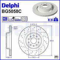 DELPHI BG5058C Stabdžių diskas
