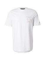 Lyle & Scott Marškinėliai 'Lyle Athletic' tamsiai mėlyna / oranžinė / balta