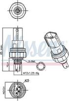NISSENS 301046 Slėgio jungiklis, oro kondicionavimas
