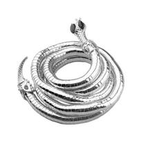 Bendable Snake Necklace Adjustable Punk Choker Flexible Foldable Necklaces Multilayer Metal Snake Necklace Bracelet gray