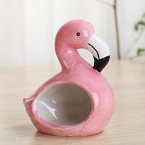 Novel Frog Flamingo Dog French Fries Bowls d Ceramic Food Boats French Fry Cup Holder Ice Cream Bowls rožinė