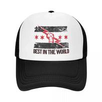 Custom Punk Unisex Famous Wrestler CM Punk Trucker Hat Adult Adjustable Baseball Cap Women Unisex Outdoor Dad Hat One Size white