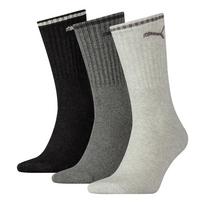 PUMA Kojinės pilka / juoda / balta