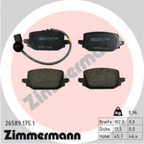 ZIMMERMANN 26589.175.1 Stabdžių trinkelių rinkinys, diskinis stabdys