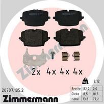 ZIMMERMANN 20707.185.2 Stabdžių trinkelių rinkinys, diskinis stabdys