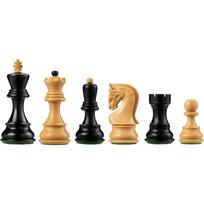 Premium Weighted Wooden Chess Set with 3.75 in. King for Adults Ebonized Boxwood Design European Staunton Style Ideal for Luxur United States beige
