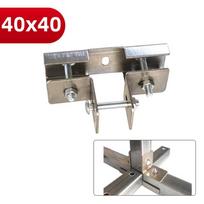 40*40mm kvadratinio vamzdžio jungtis cinkuotas anglinis plienas Vamzdžio fiksuotas sujungimas lituojamas nenaudojantis Fiksuotas vamzdžio spaustukas Sagtis tvirtinimo elementas Laikymo lentyna
