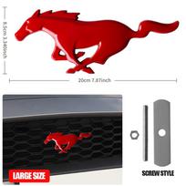 3D Metalinis Automobilio Priekinės Grotelių Emblema Ford Mustang ST Racing Focus Fiesta EcoSport Escort Ranger Fusion Mondeo Edge Taurus Shelby