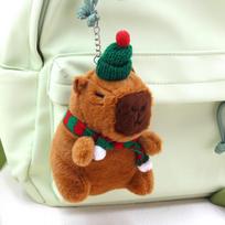 Capybara Plush Keychain: Cute Pull-out Toy & Internet Celebrity Pendant Charm Approx. 13cm (No Chain) brown