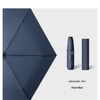 110g Japoniškas itin lengvas skėtis Anglies pluošto lengvas ir kompaktiškas nešiojamas pieštukinis skėtis 50% sulankstomas mini sulankstomas skėtis metal-fiber composite&6K blue
