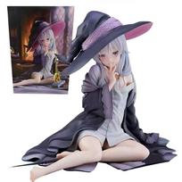 Anime Figure Elaina Figure Elaina Flying Action Figures Witch Figurine Doll Pvc Girl Model Toys Adult Collection Statue Gift19Cm gray