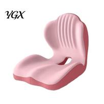Memory Foam Seat Cushion Ergonomic with Lumbar Support, Breathable Office Chair for Back Support Pad & Butt, High-Density Car Home