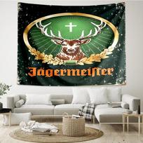 Jägermeister: The Spirit Of Tradition Tapestry Room Decoration Wall Hanging for Living Room Bedroom, dormitory, Birthday and Christmas gifts 100cmx150cm gray