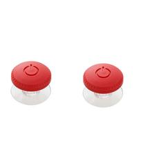2pcs Self-Adhesive Toilet Tank Button Nail Protector Water Press Flush Button  Room Decor raudona