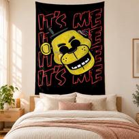 Five nights at freddy Tapestry highquality for decorating living room bedroom dorm walls ideal as bedroom wallart orholiday gift 100cmx150cm yellow