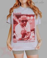 Lewis Hamilton Shirt Vintage Shirt Lewis Hamilton Tshirt Lewis Hamilton Middlefinger Tshirt Funny Gift Tshirt M brown