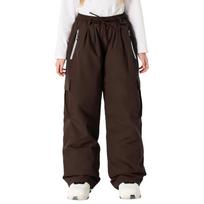 Ski Pants for Kids Outdoor Breathable Snowboard Pants Loose Fit Warm Sport Skiing Pants for Girls and Boys Children Windproof Waterproof Snow Trousers S black