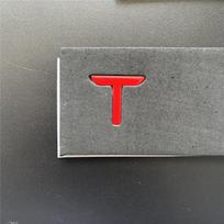 ABS Automobilio Priekinis Galinis Emblemos Lipdukas Juodas Tesla Model 3 Y Automobilio Galinės Dėžės Logotipai Vairo Apdaila Modifikuoti Priedai raudona