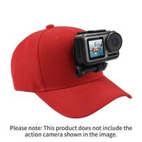 For DJI Action6 5Pro Osmo Nano Canvas Baseball Hat with J-Hook Buckle Mount Scew Cap Camera Accessories For Insta360 Ace Pro2 black