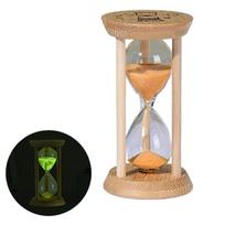 Kūrybingas fluorescencinis smėlio laikrodis 1/10 minutės Dekoratyvinis smėlio laikrodis Šviečiantis smėlio laikmatis Namams Orange-1 Minute