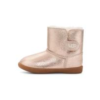 UGG Keelan Metallic Glitter Sheepskin Snow Boots Kids boots Rose-Gold 1123351T-RGL 23.5 beige